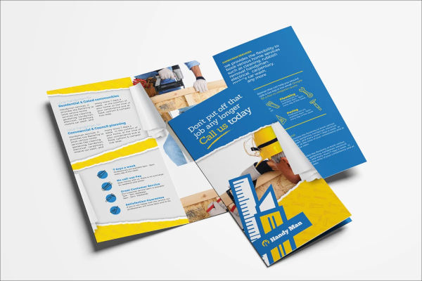 Plumbing Brochure Templates | Contemporary Layouts for Plumbing Services | Editable PSD, AI, Word and Vector Formats